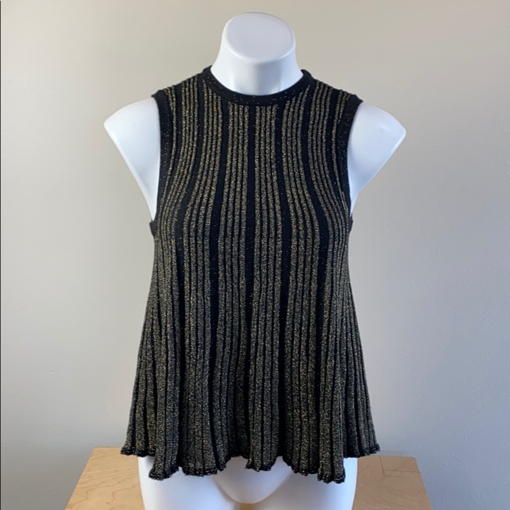 Metallic Stripe Top